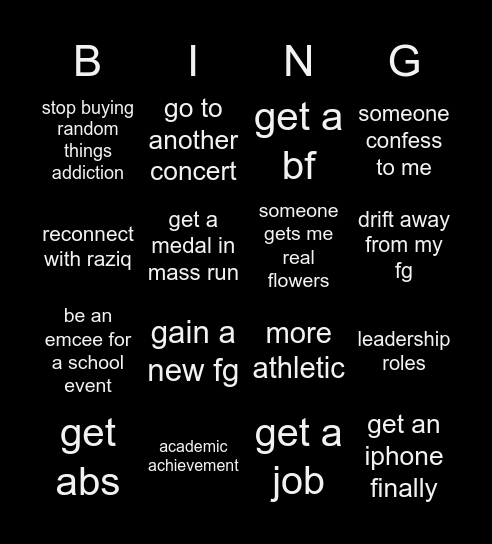 2024 !! Bingo Card