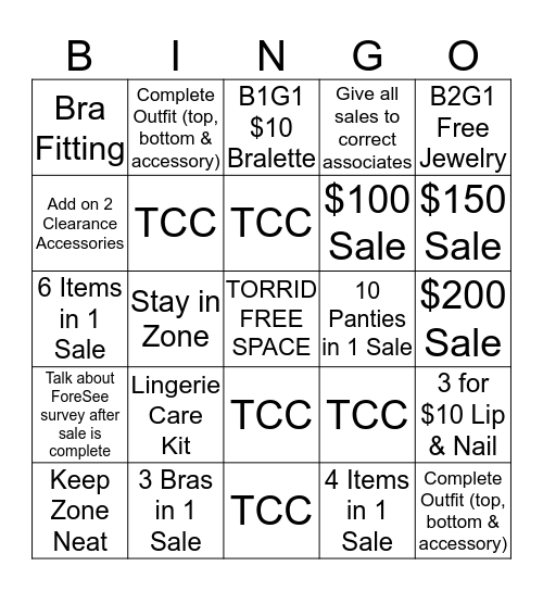 Bingo Card