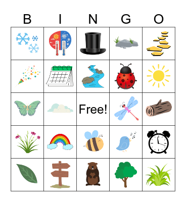 Groundhog Day Bingo Card