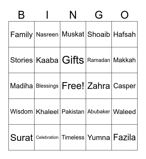 Grandpa's 95th Birthday Bingo Card