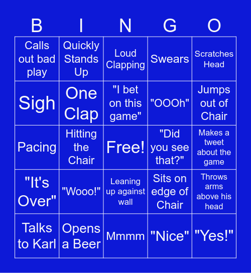 Basketball Bingo Card