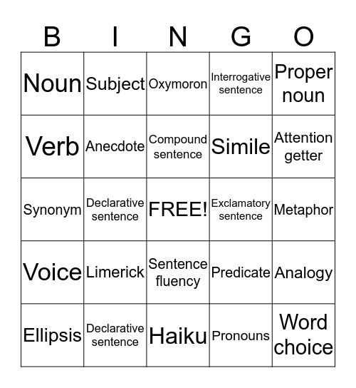 Hehehehe Bingo Card