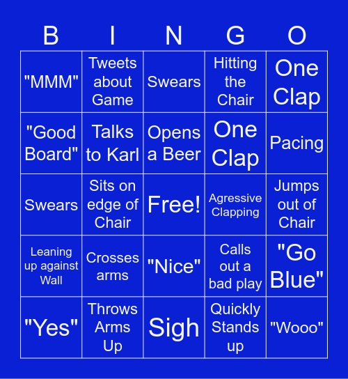 Basketball Bingo Card