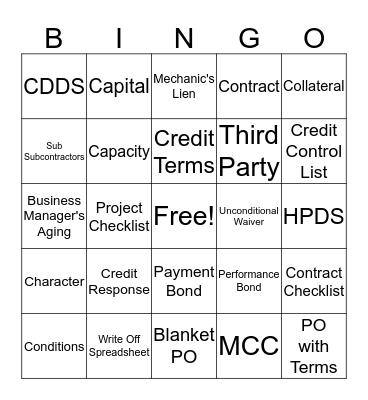 Bingo Card