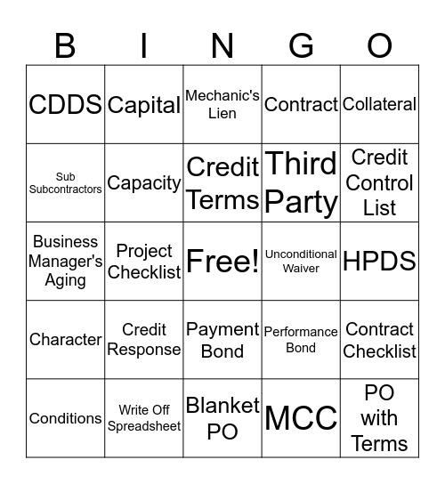 Bingo Card