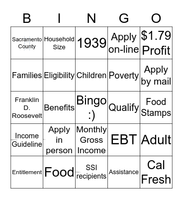 Dos Rios Bingo Card