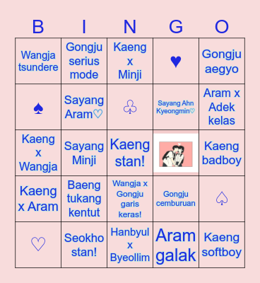 Love Revolution BINGO! Bingo Card