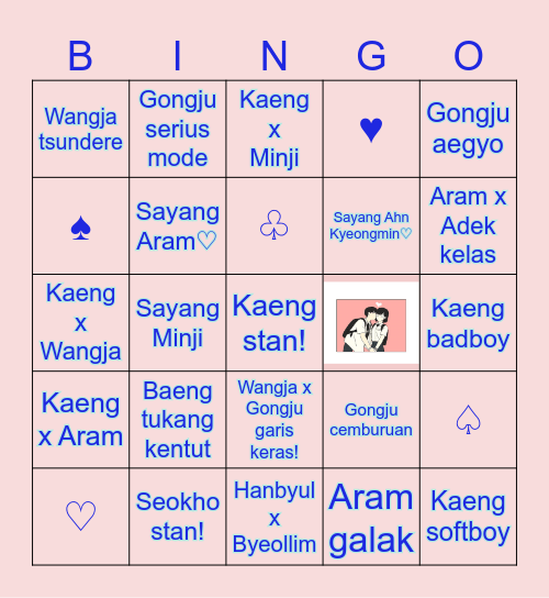 Love Revolution BINGO! Bingo Card