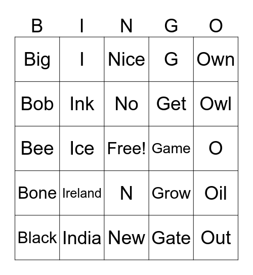 Valentine's Day Bingo Card