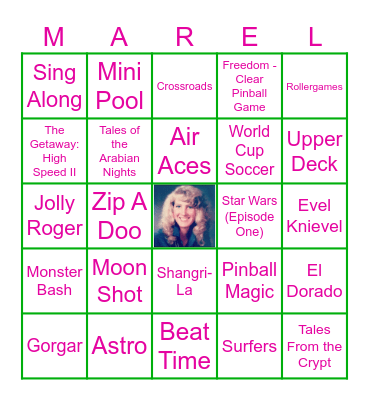 PINBALL BINGO Card