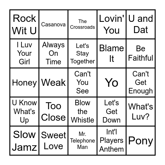 Vibe Bingo Card