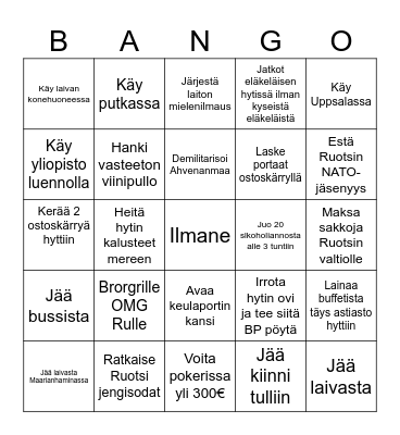 2024 Bingo Card