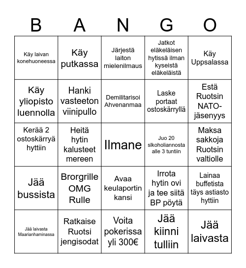 2024 Bingo Card