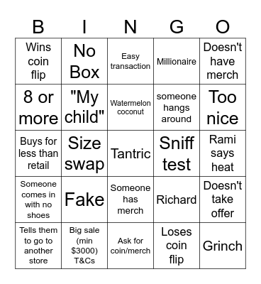 RAMI Bingo Card