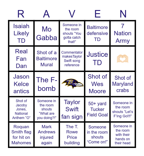 Playoff Bingo Card