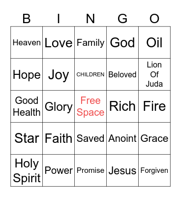 The Love Cathedral ❤️ Bingo Card
