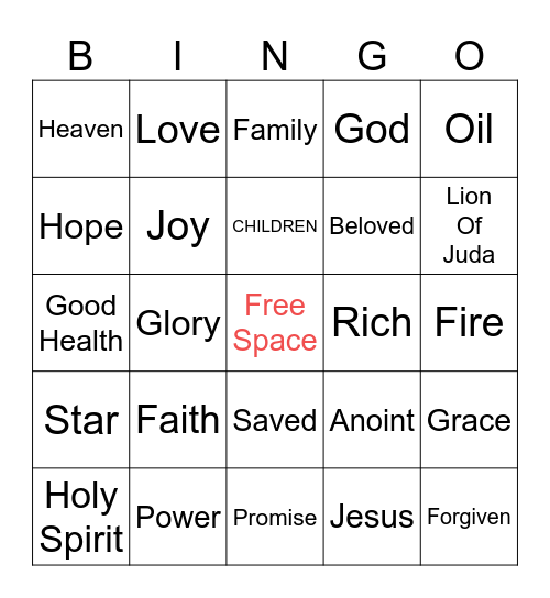 The Love Cathedral ❤️ Bingo Card