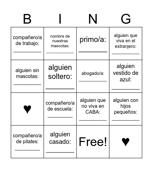 Encuentre al invitado Bingo Card