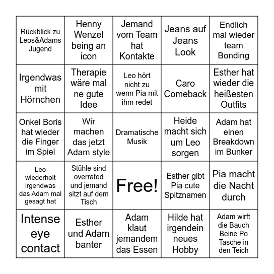 Spatort Bingo Card