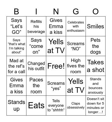 JAYCE KC GAME BINGO Card