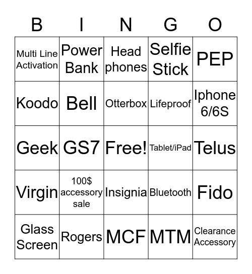 Be Amazing Bingo! Bingo Card