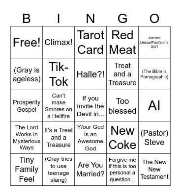 MEGA! Bingo - February 25 Bingo Card