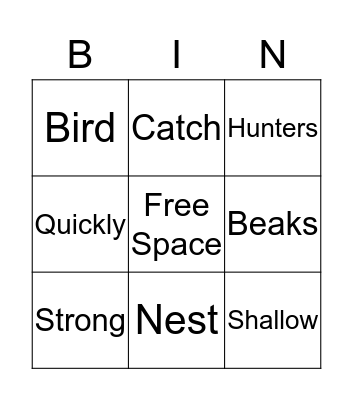 STaR Bingo Card