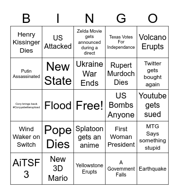 2024 Bingo Card