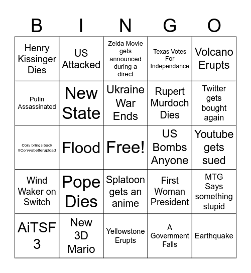 2024 Bingo Card