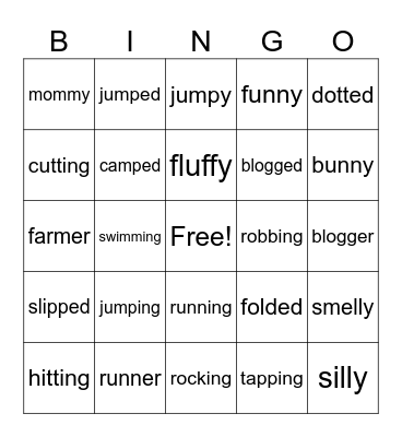 Doubling Rule Bingo Card