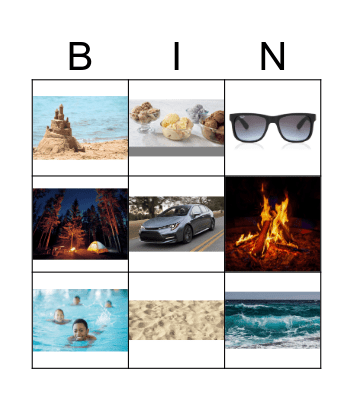 el verano Bingo Card