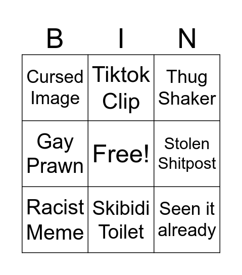 Wordington Bingo Card
