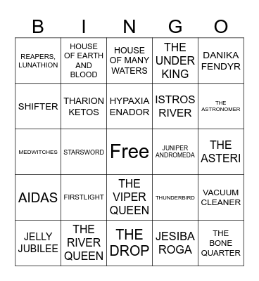 CRESCENT CITY Bingo Card