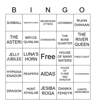 CRESCENT CITY Bingo Card