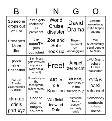 Bingo 2024 Bingo Card