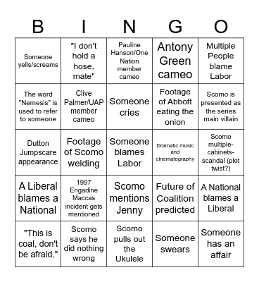 NEMESIS SERIES Bingo Card