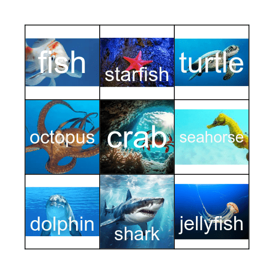 Under the Sea Bingo Card