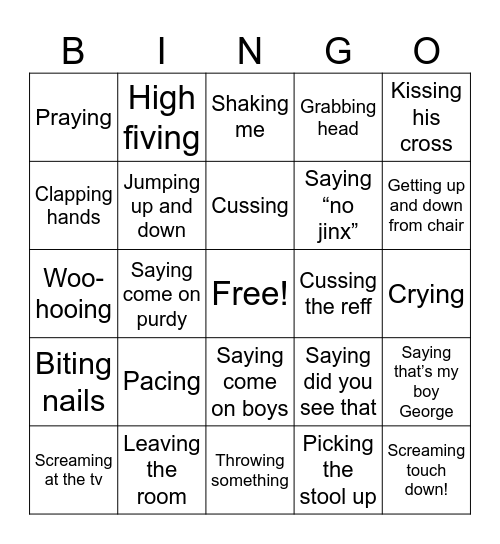 49ers Bingo Card