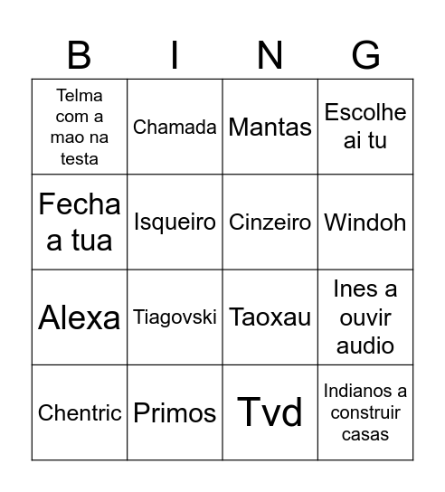 Sala do Kiko Bingo Card