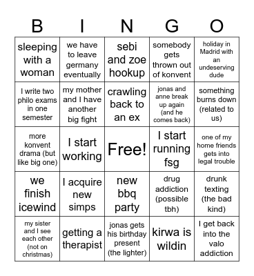 2024 bingo Card