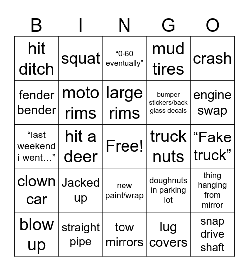 Owen Bingo Card