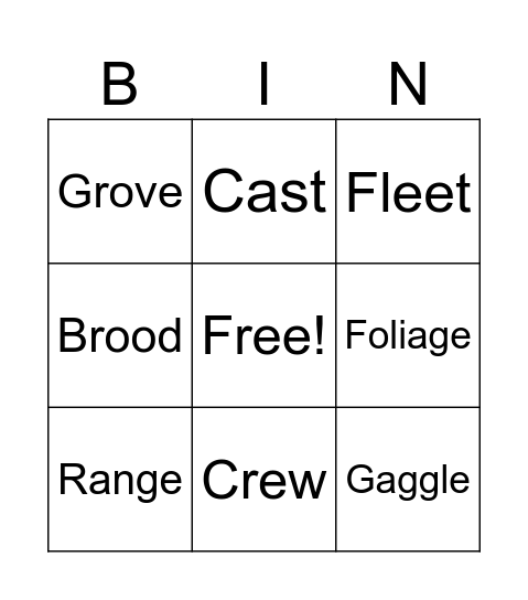 Bingo Card