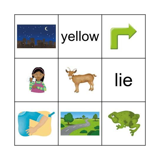 Phonics 3 - Unit 6 & 7 Bingo Card