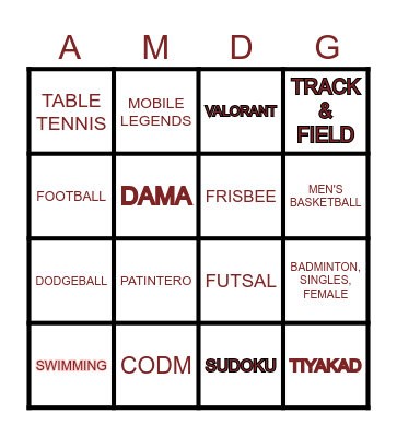 MAGIS FEST 2024 Bingo Card