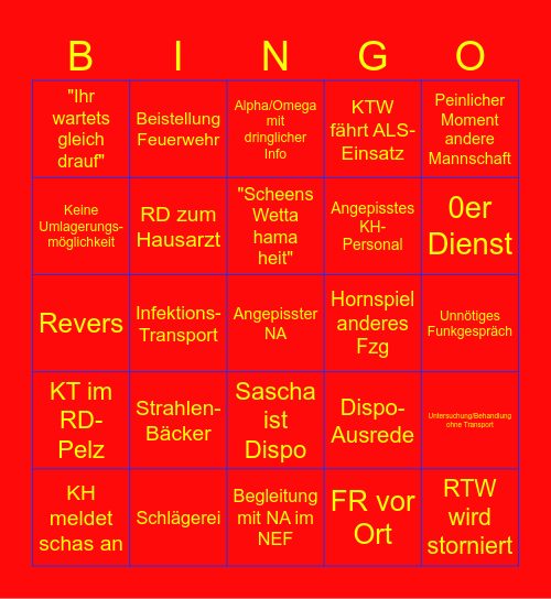 RD-Bingo Card
