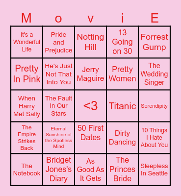 Valentine's Day Bingo <3 Bingo Card