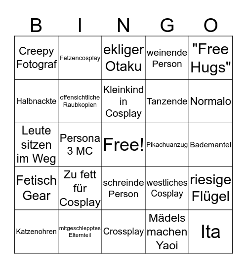Convention BINGO Card