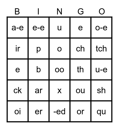 MIKA/LUKA Bingo Card