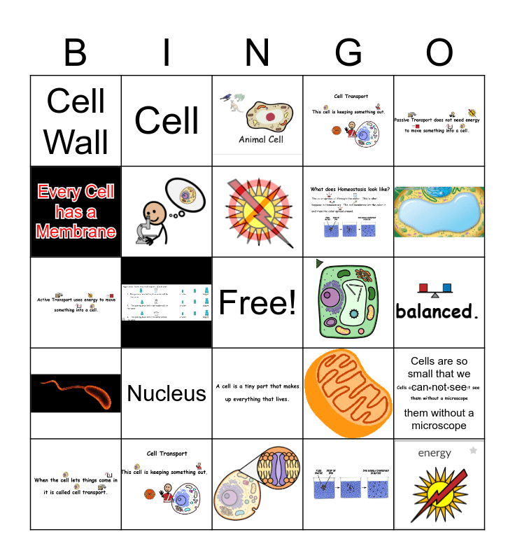 CELL BINGO Card