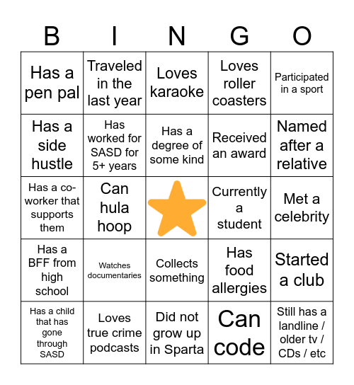 ✨ E.A. Bingo ✨ Bingo Card
